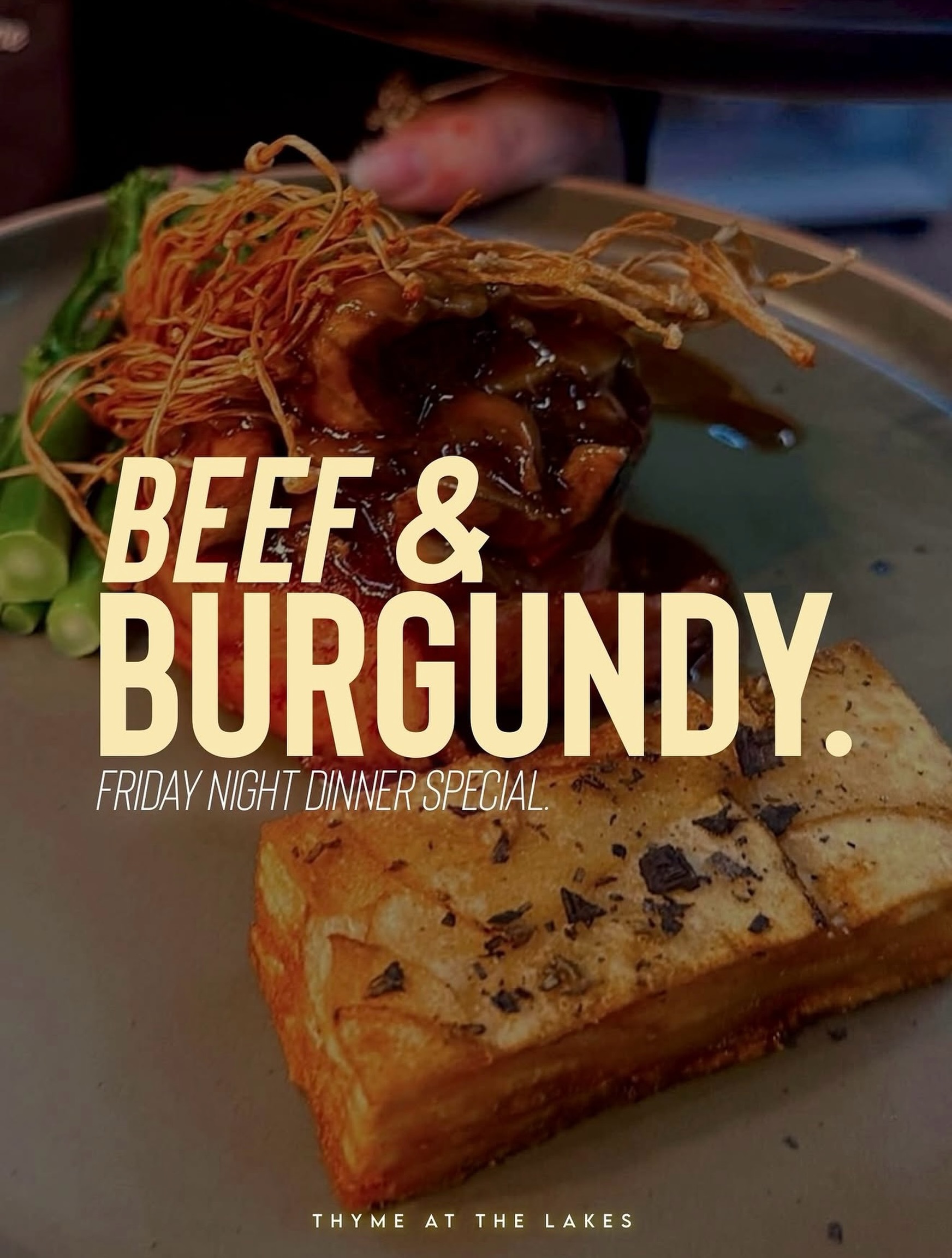 Back tomorrow night 🙌🏻 Our Friday night Beef & Burgundy special! Indulge in a tasty…